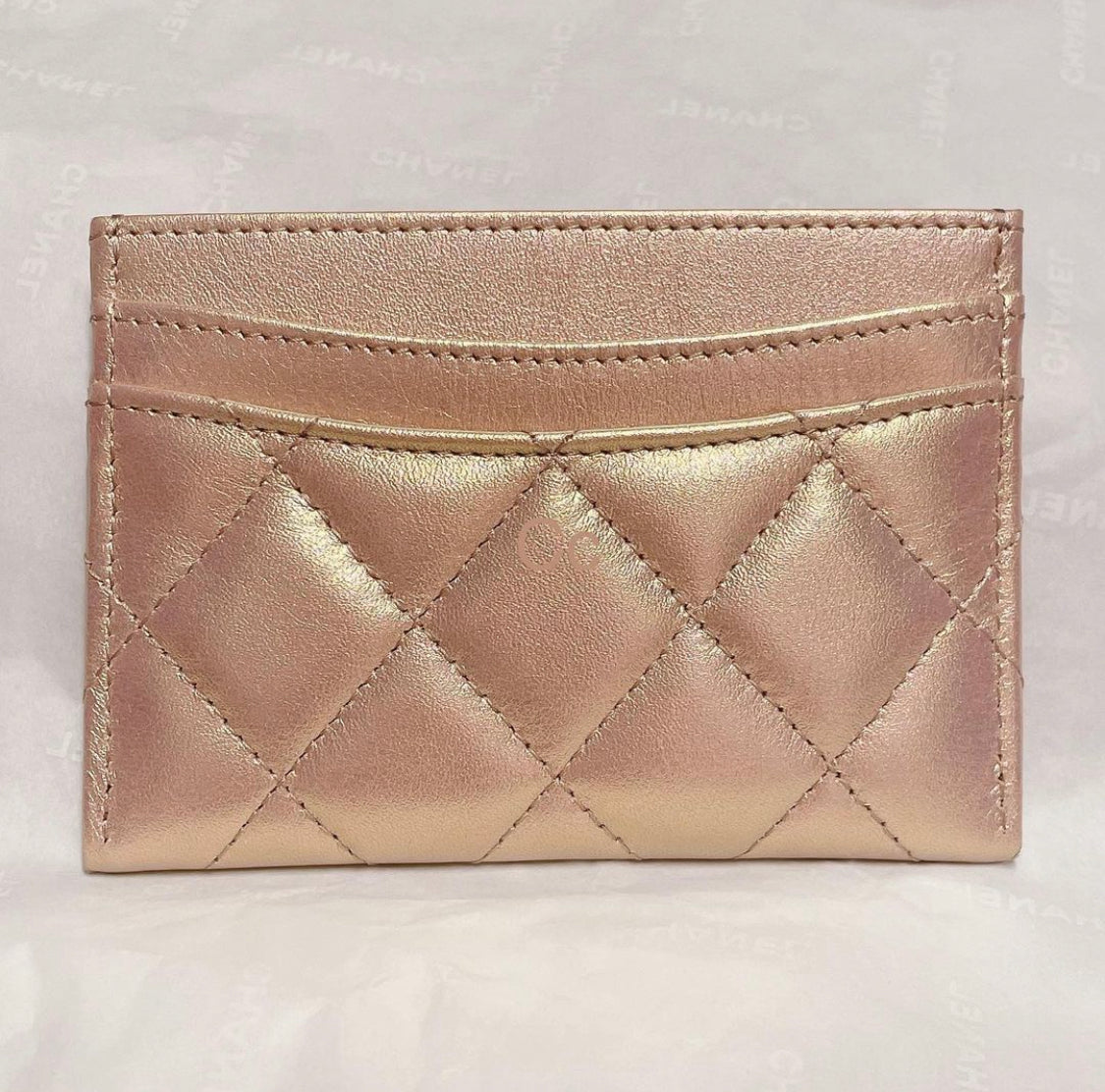 Chanel 21k flat card case